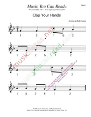 Click to enlarge: "Clap Your Hands" Beats Format