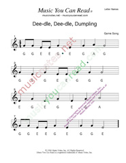 Click to Enlarge: "Deedle, Deedle, Dumpling" Letter Names Format