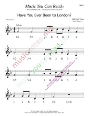 Click to enlarge: "Have You Ever Been to London" Beats Format
