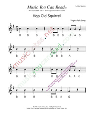 Click to Enlarge: "Hop Old Squirrel" Letter Names Format