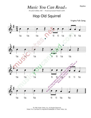 Click to "Hop Old Squirrel" Rhythm Format