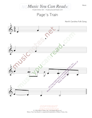 "Page's Train" Music Format