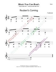 Click to enlarge: "Reuben's Coming" Beats Format