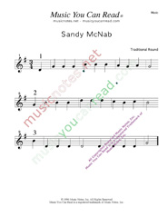 "Sandy Mc Nab" Music Format