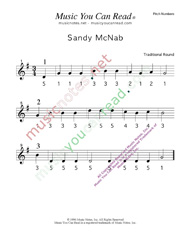 Click to Enlarge: "Sandy Mc Nab" Pitch Number Format