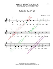 Click to Enlarge: "Sandy Mc Nab" Rhythm Format