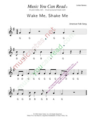 Click to Enlarge: "Wake Me, Shake Me" Letter Names Format