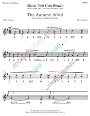 Click to enlarge: "The Autumn Wind" Beats Format