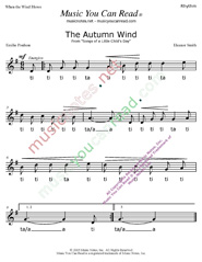 Click to Enlarge: "The Autumn Wind" Rhythm Format