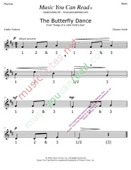 Click to enlarge: "The Butterfly Dance" Beats Format