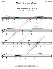 Click to Enlarge: "The Butterfly Dance" Pitch Number Format