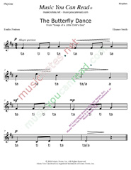 Click to Enlarge: "The Butterfly Dance" Rhythm Format
