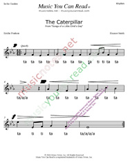 Click to Enlarge: "The Caterpillar" Rhythm Format