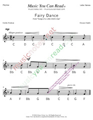 Click to Enlarge: "Fairy Dance" Letter Names Format