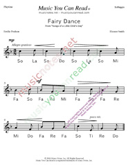Click to Enlarge: "Fairy Dance" Solfeggio Format