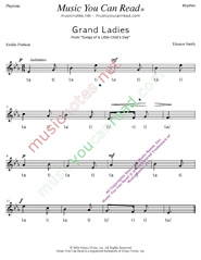 Click to Enlarge: "Grand Ladies" Rhythm Format