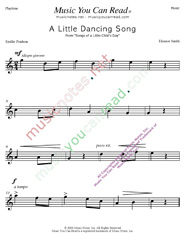 "A Little Dancing Song" Music Format