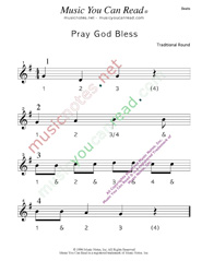 Click to enlarge: "Pray God Bless" Beats Format