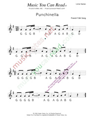 Click to Enlarge: "Punchinella" Letter Names Format