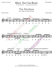 Click to Enlarge: "The Rainbow" Pitch Number Format