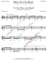 Click to Enlarge: "To the Sky and Back" Letter Names Format