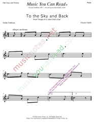 "To the Sky and Back" Music Format