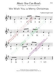 Click to enlarge: "We Wish You a Merry Christmas" Beats Format