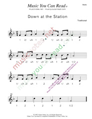 Click to enlarge: "Down at the Station" Beats Format