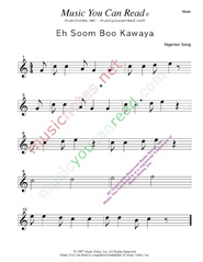 "Eh Soom Boo Kawaya" Music Format