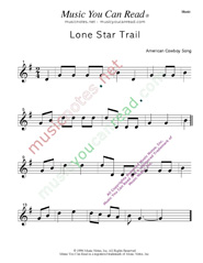 "Lone Star Trail" Music Format