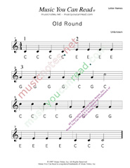 Click to Enlarge: "Old Round" Letter Names Format