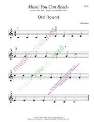 "Old Round" Music Format