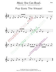 "Pop Goes the Weasel" Music Format