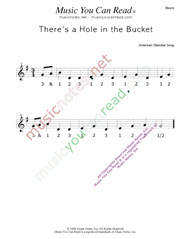 Click to enlarge: "There's a Hole in the Bucket" Beats Format