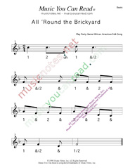 Click to enlarge: "All 'Round the Brickyard" Beats Format