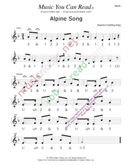 Click to enlarge: "Alpine Song" Beats Format