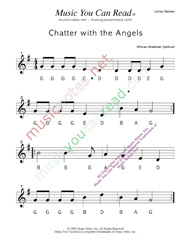 Click to Enlarge: "Chatter with the Angels" Letter Names Format