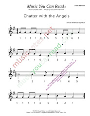 Click to Enlarge: "Chatter with the Angels" Pitch Number Format