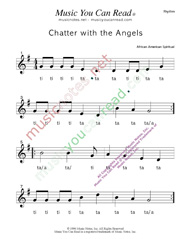Click to Enlarge: "Chatter with the Angels" Rhythm Format