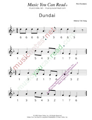 Click to Enlarge: "Dundai," Pitch Number Format