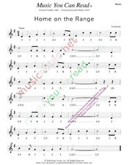 Click to enlarge: "Home on the Range," Beats Format
