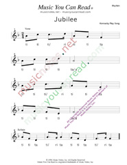 Click to Enlarge: "Jubilee," Rhythm Format