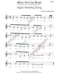 Click to Enlarge: "BuNight Herding Song," Rhythm Format
