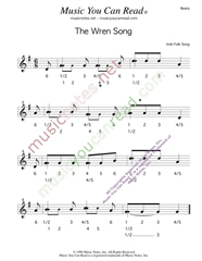 Click to enlarge: "The Wren Song," Beats Format