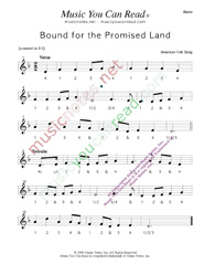 Click to enlarge: "Bound for the Promised Land," Beats Format