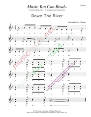 Click to Enlarge: "Down the River," Rhythm Format