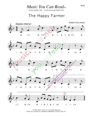 Click to enlarge: "The Happy Farmer," Beats Format