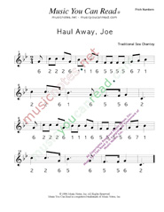 Click to Enlarge: "Haul Away, Joe," Pitch Number Format