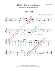 Click to Enlarge: "This Train," Pitch Number Format